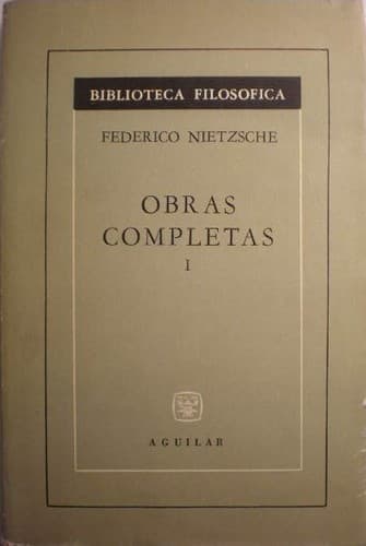 Obras completas de Federico Nietzche