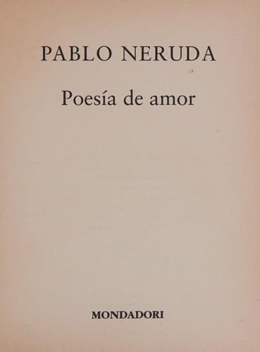 Poesía de amor