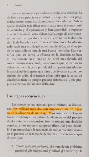 La Toma de decisiones
