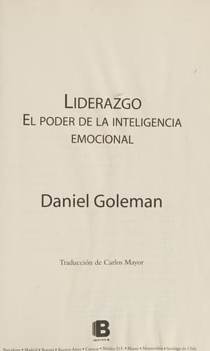 LIDERAZGO. EL PODER DE LA INTELIGENCIA EMOCIONAL