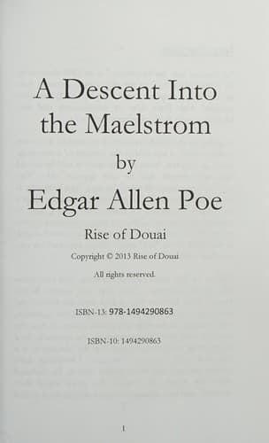 Descent into the Maelström