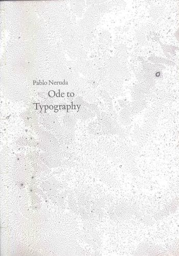 Ode to typography