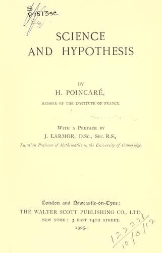 La science et l'hypothèse