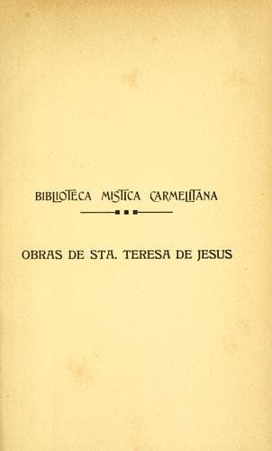 Obras de Santa Teresa de Jesus