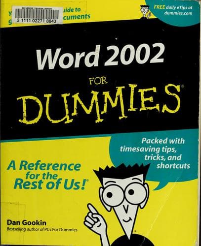 Word 2002 for dummies