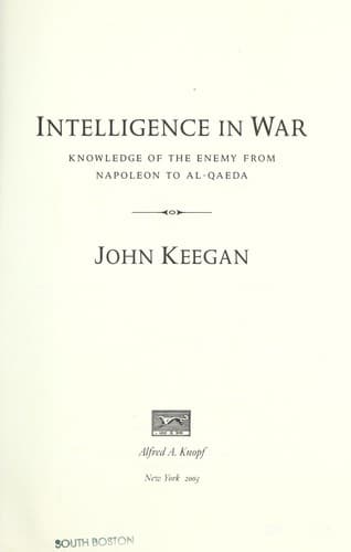 Intelligence in War