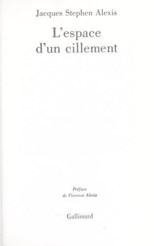 L'espace d'un cillement