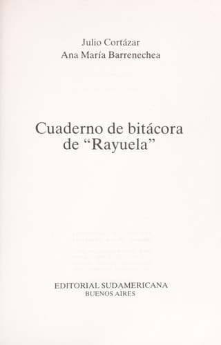 Cuaderno de bitácora de "Rayuela"