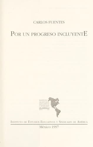 Por un progreso incluyente