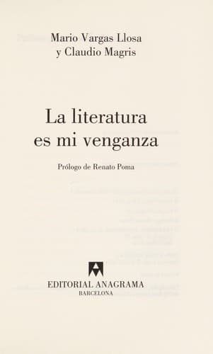 La literatura es mi venganza