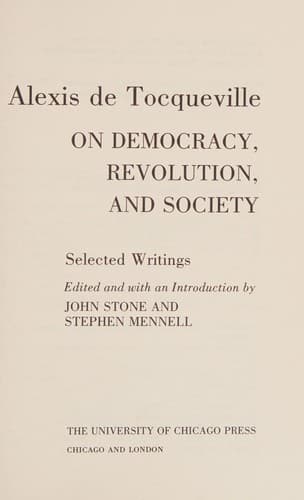 On Democracy, Revolution, and Society