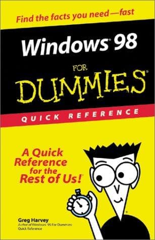 Windows 98 for dummies quick reference