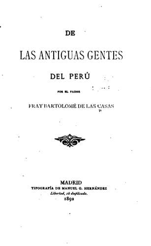 De las antiguas gentes del Perú
