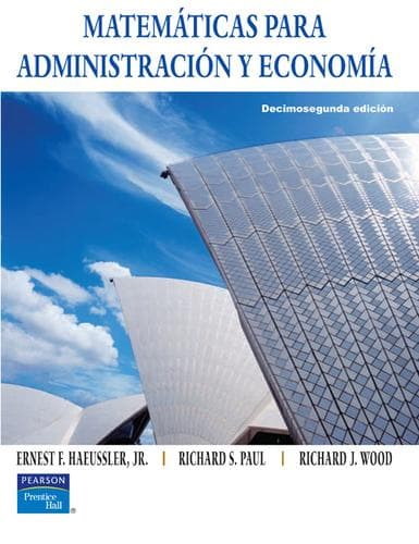 Matematicas para administracion y economia