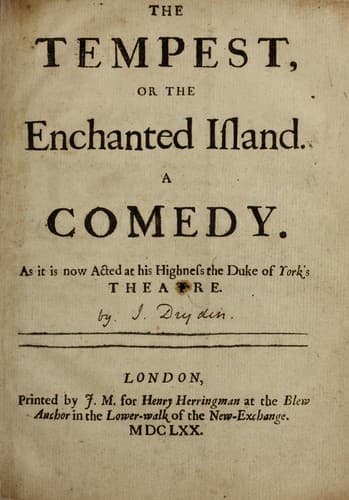 The Tempest or The Enchanted Island