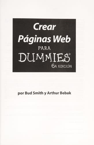 Creating Web pages for dummies